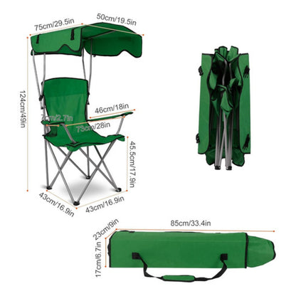 Silla Playera con Techo y Portavasos