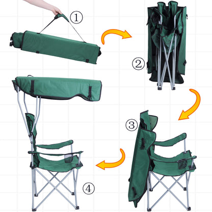Silla Playera con Techo y Portavasos