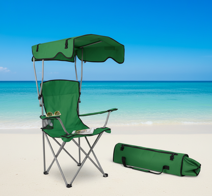 Silla Playera con Techo y Portavasos